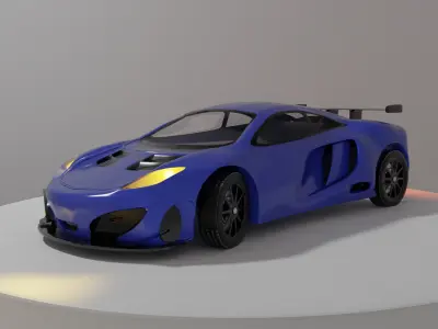 Mclaren 12c Low-poly 3D model