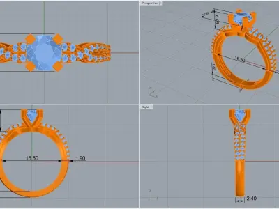 ring code 191 3D print model