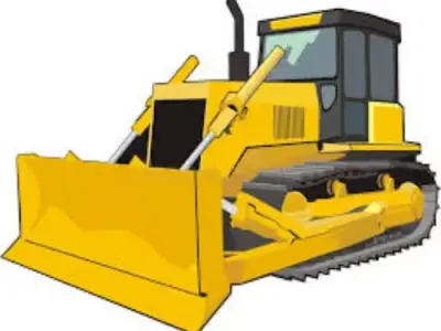 Bulldozer 3D model 4
