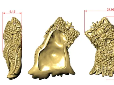 cute a Dog 3D print model