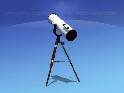 Reflector Telescope 12 inc 3D model