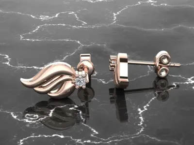 Jewelry Earring 3D print model