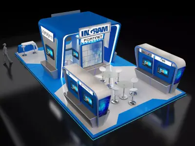 Booth Exhibition Stand a246 3D model