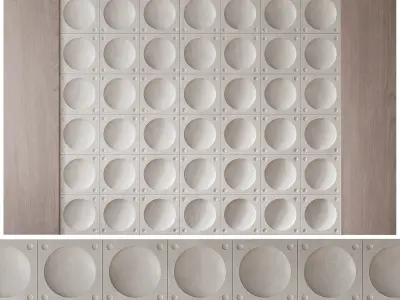 Wall 3D panel 49 Low-poly 3D model
