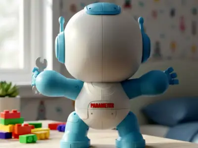 Cute Robot 3D Model STL for Printing 3D print model