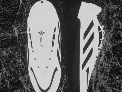 ADIDAS OZELIA 3D SHOES - WHITE  3D model