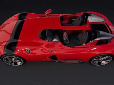 Ferrari Monza Inspired Version 3d model Low-poly 3D model