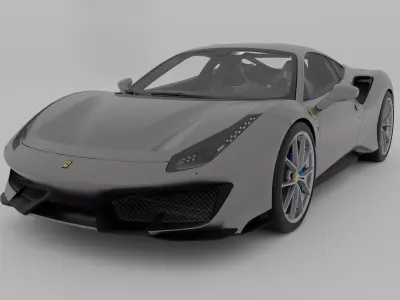 Ferrari 488 Pista 3D model purchase
