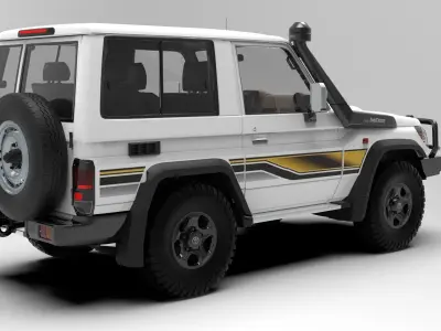 Toyota Land Cruiser J71 3door 3D model