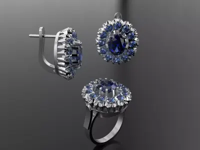 Unique ancient set  3D print model