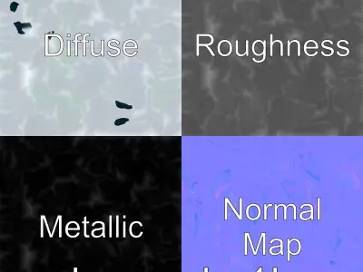 Haunting Ghost Figure with Translucent Shape Low-poly 3D model