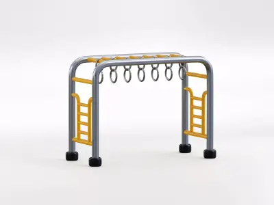 Monkey Bars Low-poly 3D model