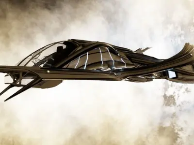 SCIFI Spaceship Low-poly 3D model