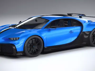 Bugatti Chiron Pur Sport 2021 3D model