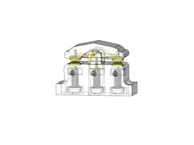 SPDT Momentary Screw Switch  3D print model
