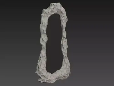 Decorative Floor Mirror V1 3D model
