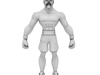 Boxer 3D model buy