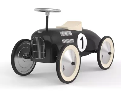 Retro Push Car 3D model