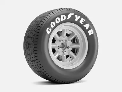 15x10 Minilite Wheel Goodyear Blue Streak 800 Tire 3D print model
