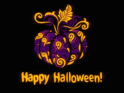HALLOWEEN - Pumpkin Pattern Ornament Sign 3D model