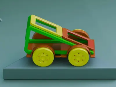 Car Toy Low-Poly Low-poly 3D model