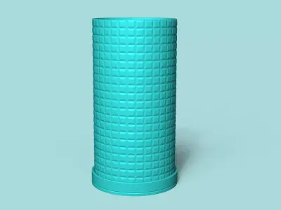 Vase 18 with Plate - Simple Plant Pot - Home Decor 3D print model