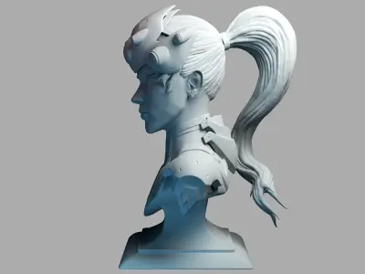 Widowmaker bust 3D print model