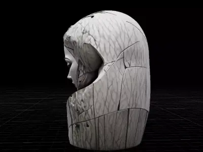 Monolith Relic Ultra Luxury Abstract Sculpture 3D Model Low-poly 3D model