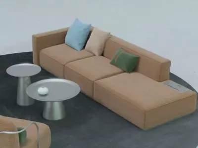 Nordic Stylish Chairs FurnitureVol1-A2 Low-poly 3D model