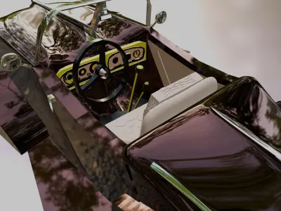 car old Low-poly 3D model