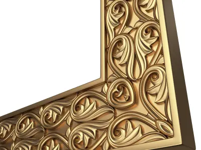 Classic Frame 036 Low-poly 3D model