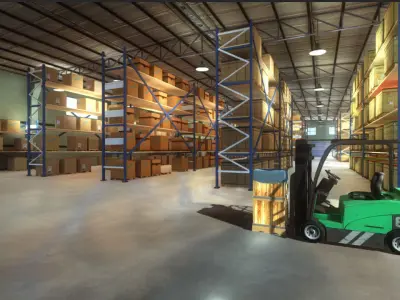 Warehouse Pack Low-poly 3D model