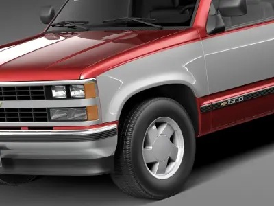 Chevrolet Silverado Extended Cab 1988-1999 3D model