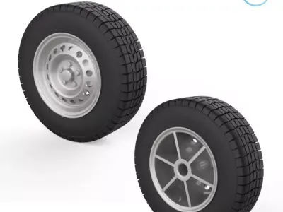 Vehicle wheels 1-32 3D print model