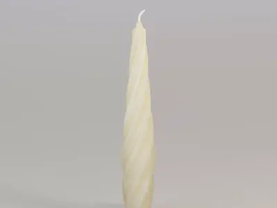  Twisted candle  3D model