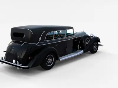 Mercedes 770k Grosser Staff Car rev 3D model