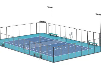 Tennis Court 3 3D model