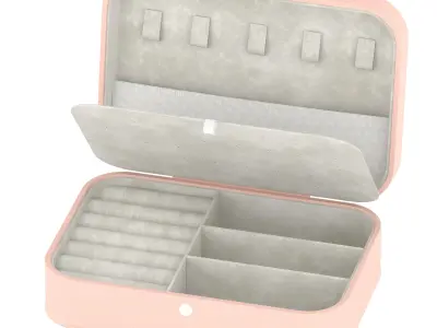 Travel jewelery box 3D model