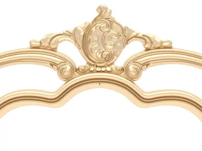 Bed Ornament Frame 8 - For CNC and Interior 3D model