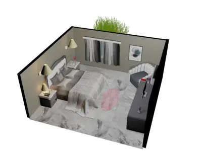 bedroom 3d model 3D model