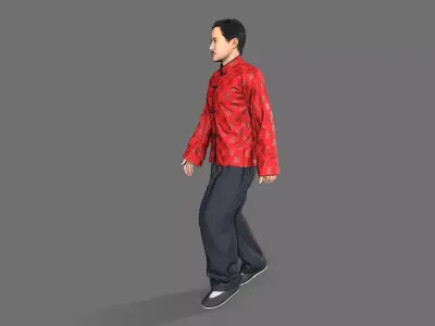 man Character Low-poly 3D model