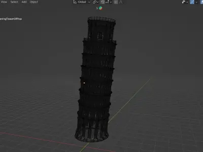 Leaning Tower of Pisa 3D model