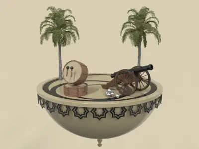 Eid mubarak motion video 3D model