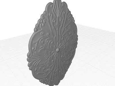 Metal Plants Flowers Wall Decor 3D model