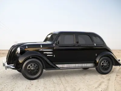 Toyota-AA Low-poly 3D model