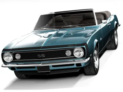 Chevrolet Camaro SS Convertible 1967 3D model