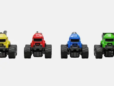 Toy Vehicles Pack 3D model
