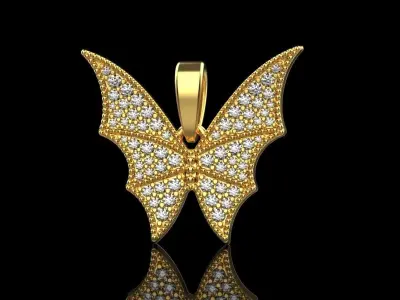 Butterfly pendant model 513 3D print model