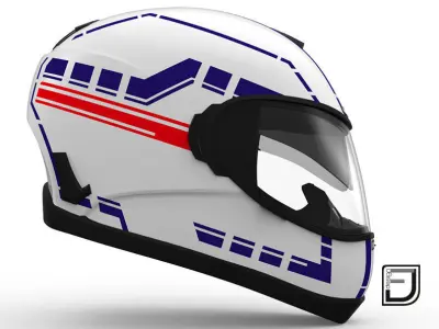 White Helmet H06 3D model