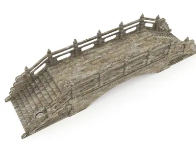 Stone Bridge 3D model